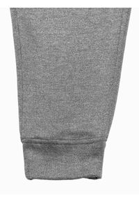 Ombre Clothing - Spodnie męskie dresowe joggery P961 - czarne melanż - XL. Kolor: czarny. Materiał: dresówka. Wzór: melanż. Styl: sportowy #6