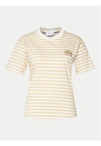 MVP Wardrobe T-Shirt MVPE4TS110.0JE0125 Beżowy Classic Fit. Kolor: beżowy. Materiał: bawełna
