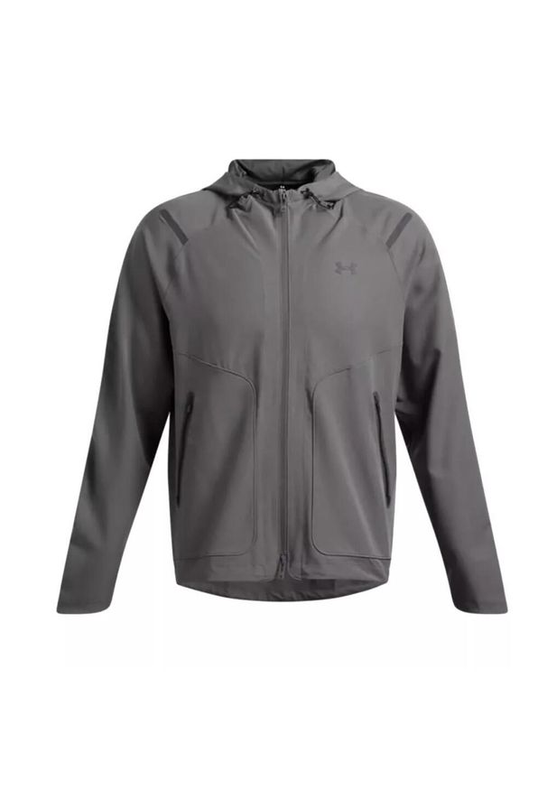 Kurtka Under Armour Unstoppable Left Chest. Kolor: szary, czarny, wielokolorowy. Materiał: materiał. Sport: fitness