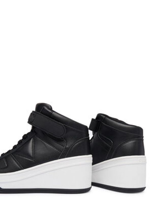 Guess Sneakersy FLFRUKELE12 Czarny. Kolor: czarny. Materiał: skóra