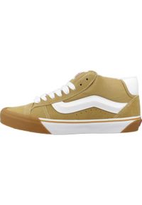 Tenisówki Vans Model Knu Mid Kolor Jasnobrązowy. Kolor: brązowy, wielokolorowy, beżowy. Materiał: tkanina