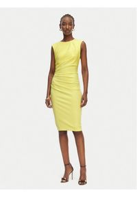Rinascimento Sukienka koktajlowa CFC0127683003 Żółty jasny Slim Fit. Kolor: żółty. Materiał: syntetyk. Styl: wizytowy #1