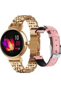 Smartwatch Rubicon RNCF21 Różowe złoto. Rodzaj zegarka: smartwatch. Kolor: różowy, wielokolorowy, złoty