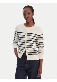 TOMMY HILFIGER - Tommy Hilfiger Kardigan WW0WW42370 Beżowy Regular Fit. Kolor: beżowy. Materiał: syntetyk #1