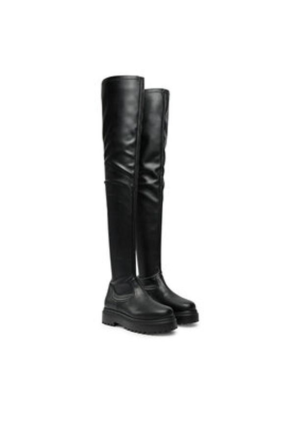 LE SILLA - Le Silla Muszkieterki Cuissard Ranger 6487V020M1PPFAK001 Czarny. Kolor: czarny. Materiał: skóra