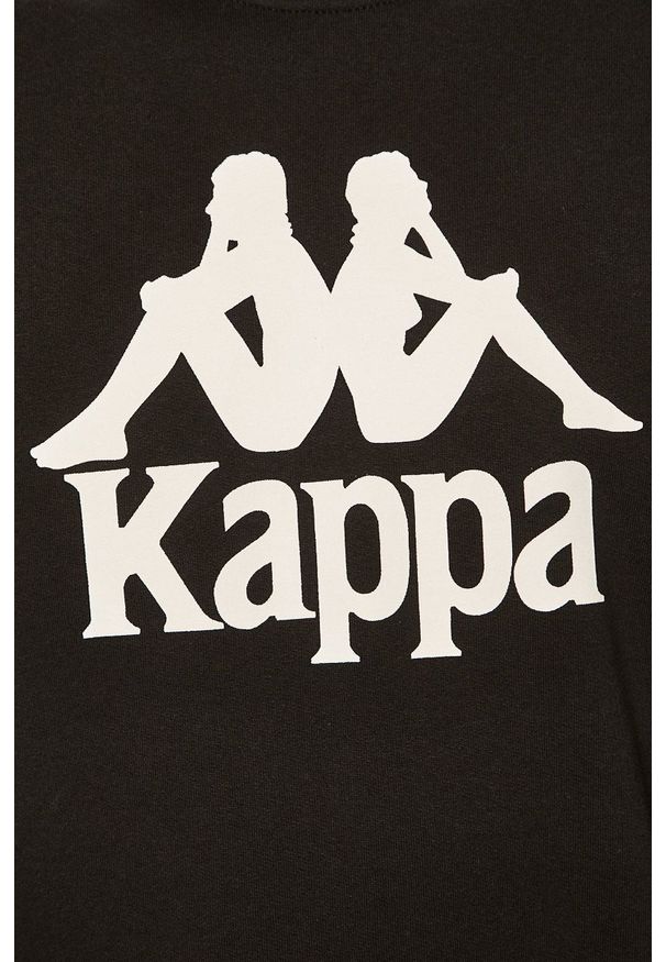 Kappa - Bluza Sertum. Kolor: czarny. Materiał: materiał