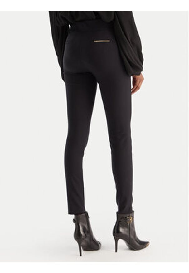 Babylon Spodnie materiałowe E00057 Czarny Slim Fit. Kolor: czarny. Materiał: syntetyk