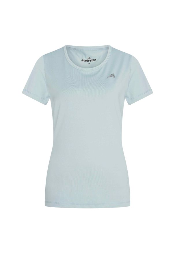 EURO-STAR - Damska koszulka do jazdy konnej Euro-Star Enya. Kolor: szary, niebieski, wielokolorowy. Sport: jeździectwo