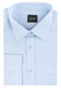 Koszula Vesari (Vistula) - Błękitna - Regular. Kolor: niebieski. Materiał: bawełna, poliester. Sezon: lato. Styl: klasyczny, elegancki