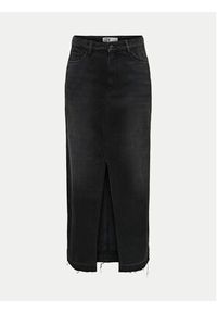 JDY Spódnica jeansowa Bella 15317441 Czarny Regular Fit. Kolor: czarny. Materiał: bawełna #5