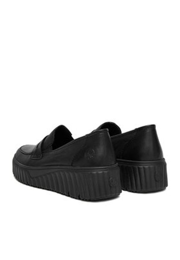 Rieker Półbuty N2562-00 Czarny. Kolor: czarny. Materiał: skóra