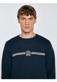 Big-Star - Bluza męska z haftem granatowa Daniel 403. Okazja: na co dzień. Kolor: niebieski. Materiał: dzianina. Wzór: haft. Styl: casual #6