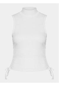 Brave Soul Top LV-69MACIE Biały Slim Fit. Kolor: biały. Materiał: bawełna