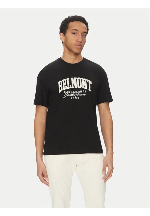 Jack & Jones T-Shirt Detroit 12268441 Czarny Relaxed Fit. Kolor: czarny. Materiał: bawełna