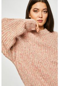 medicine - Medicine - Sweter Essential. Okazja: na co dzień. Kolor: różowy. Materiał: bawełna, materiał, dzianina, akryl, nylon, poliester. Wzór: gładki. Styl: casual #5
