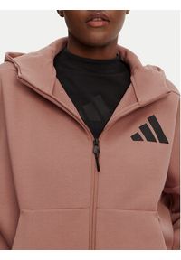Adidas - adidas Bluza Z.N.E. JC5394 Różowy Loose Fit. Kolor: różowy. Materiał: bawełna #3