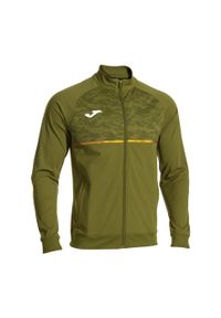 Bluza do biegania męska Joma Record III Full Zip. Kolor: zielony