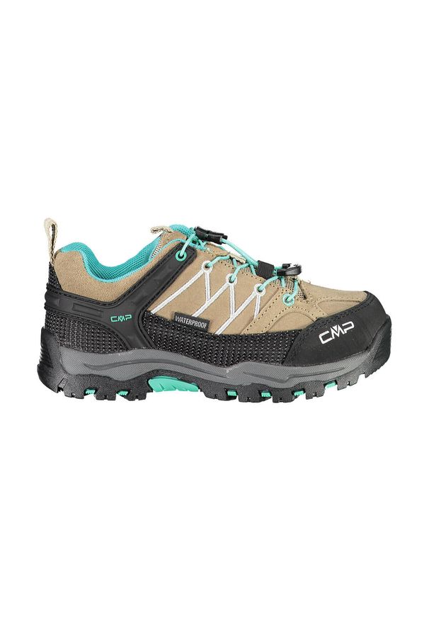 Buty trekkingowe dziecięce CMP KIDS RIGEL LOW zamszowe wodoodporne Clima Protect. Kolor: beżowy. Materiał: zamsz. Sport: turystyka piesza