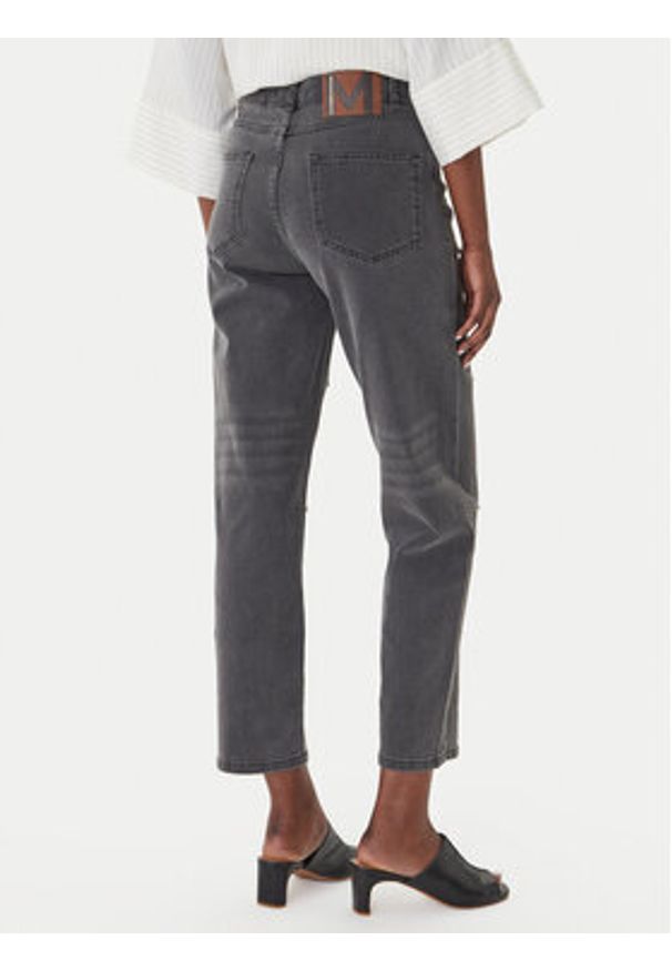 LOLA CASADEMUNT Jeansy MS2614016 Szary Straight Fit. Kolor: szary