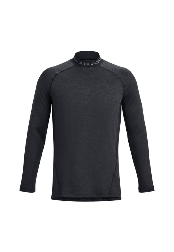 Koszulka męska Under Armour ColdGear Twist Mock. Kolor: czarny. Sport: bieganie