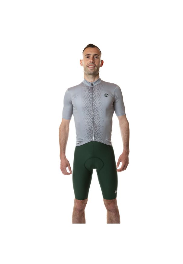 C-LAB - Koszulka rowerowa męska Unica szara. Kolor: szary. Długość rękawa: krótki rękaw. Długość: krótkie. Sport: kolarstwo