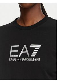 EA7 Emporio Armani Dres 7W000115 AF13135 MC026 Czarny Regular Fit. Kolor: czarny. Materiał: bawełna #5