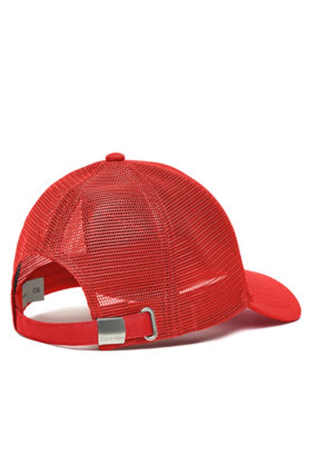 Calvin Klein Czapka z daszkiem Logo LV04D5025G Czerwony. Kolor: czerwony. Materiał: poliester, materiał