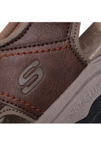 skechers - Skechers Sandały Hirano 204106/BRN Brązowy. Kolor: brązowy. Materiał: skóra #3
