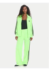 Adidas - adidas Bluza adicolor Classic Firebird JX7859 Zielony Loose Fit. Kolor: zielony. Materiał: syntetyk #4