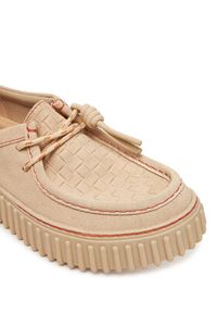 Clarks Półbuty Torhill Bee 26181191 Écru. Materiał: zamsz, skóra #6