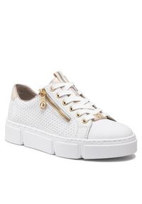 Rieker Sneakersy N5932-80 Biały. Kolor: biały. Materiał: skóra #6