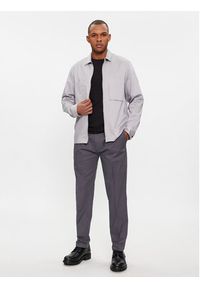 Calvin Klein Kurtka przejściowa Cotton 3D Pockets Overshirt K10K112356 Szary Regular Fit. Kolor: szary. Materiał: syntetyk #5