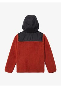columbia - Kurtka polarowa chłopięca Columbia Boys Rugged Ridge Hooded Overlay. Kolor: czerwony. Materiał: polar. Sport: turystyka piesza
