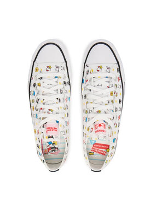 Converse Trampki Chuck Taylor All Star A17700C Biały. Kolor: biały. Materiał: materiał