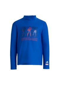 Adidas Marvel Spider-Man Rashguard. Kolor: niebieski. Wzór: motyw z bajki #1