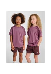 Koszulka dla dzieci Hummel. Kolor: fioletowy. Sport: joga i pilates #1