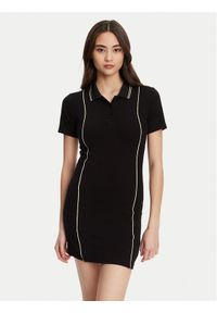 Guess Sukienka dzianinowa V5YK00 KCX12 Czarny Regular Fit. Kolor: czarny. Materiał: wiskoza #1