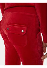 Juicy Couture Spodnie dresowe Del Ray JCAP180 Czerwony Regular Fit. Kolor: czerwony. Materiał: syntetyk #6