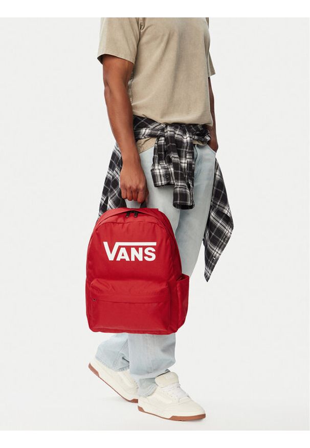 Vans Plecak C-OLD SKOOL PRINT VN000H50IZQ1 Czerwony. Kolor: czerwony. Materiał: materiał. Wzór: nadruk