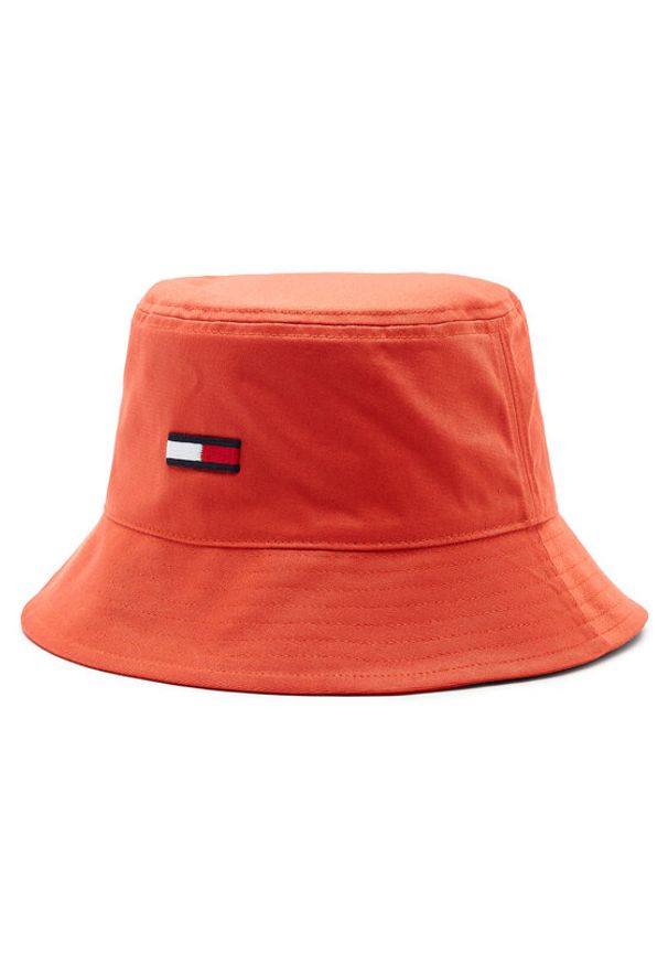 Tommy Jeans Kapelusz Bucket AM0AM08495 Czerwony. Kolor: czerwony. Materiał: materiał, bawełna