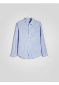 Reserved - Koszula slim fit - niebieski. Kolor: niebieski. Materiał: bawełna, tkanina #1