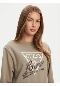 Guess Bluza W5YQ06 KB681 Zielony Regular Fit. Kolor: zielony. Materiał: bawełna, syntetyk #5