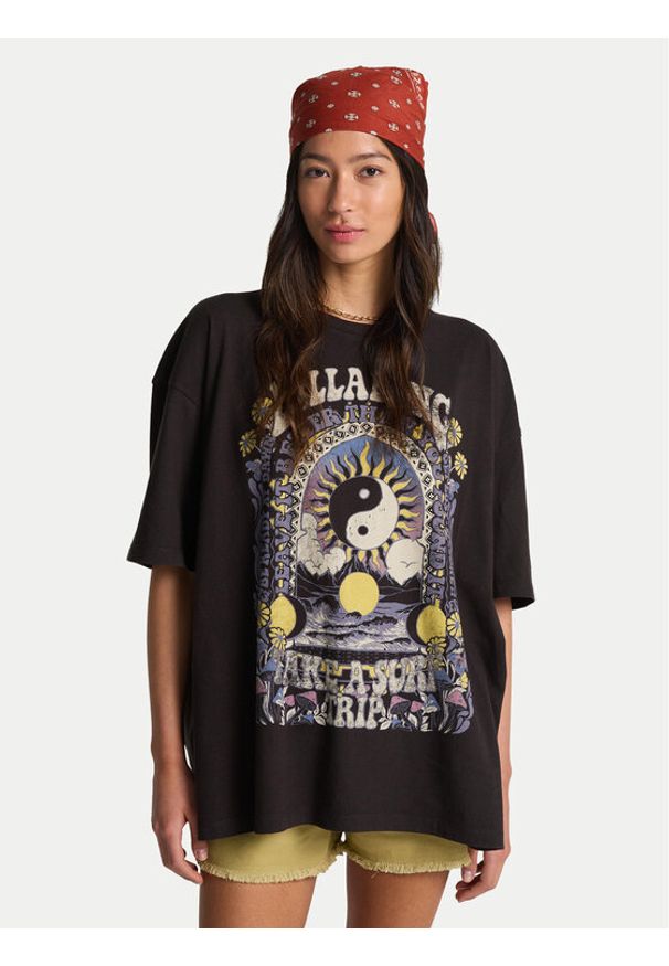 Billabong T-Shirt Surf Trip EBJZT00593 Czarny Loose Fit. Kolor: czarny. Materiał: bawełna