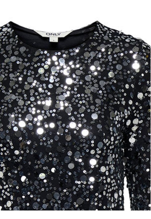 only - ONLY Sukienka koktajlowa Anika 15358384 Czarny Loose Fit. Kolor: czarny. Materiał: syntetyk. Styl: wizytowy