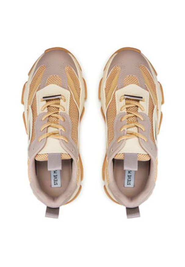 Steve Madden Sneakersy Possession-E SM19000033 Beżowy. Kolor: beżowy. Materiał: skóra