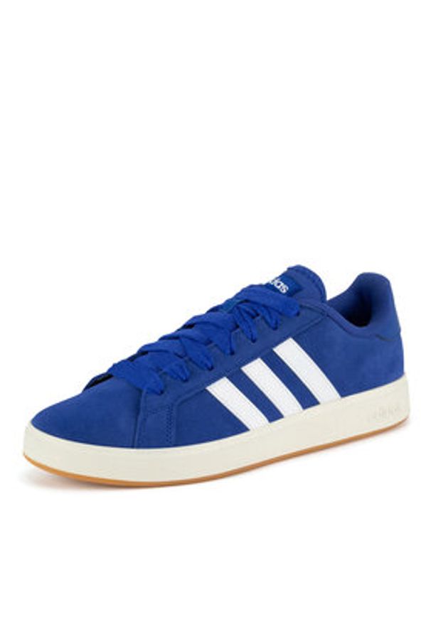 Adidas - adidas Sneakersy GRAND COURT BASE 00s IH1039 Niebieski. Kolor: niebieski. Materiał: zamsz, skóra