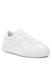 Karl Lagerfeld - Sneakersy KARL LAGERFELD KL52215 White Lthr/Mono. Kolor: biały. Materiał: skóra