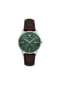 Zegarek Emporio Armani. Kolor: brązowy