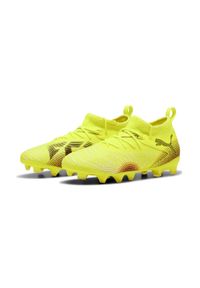 Puma - Młodzieżowe buty piłkarskie FUTURE 8 MATCH FG/AG PUMA. Kolor: żółty, wielokolorowy, różowy, czarny. Sport: piłka nożna