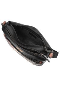 Brązowa Torebka Anekke Elegancka Listonoszka Damska. Kolor: brązowy. Wzór: nadruk. Materiał: skórzane. Styl: elegancki #4